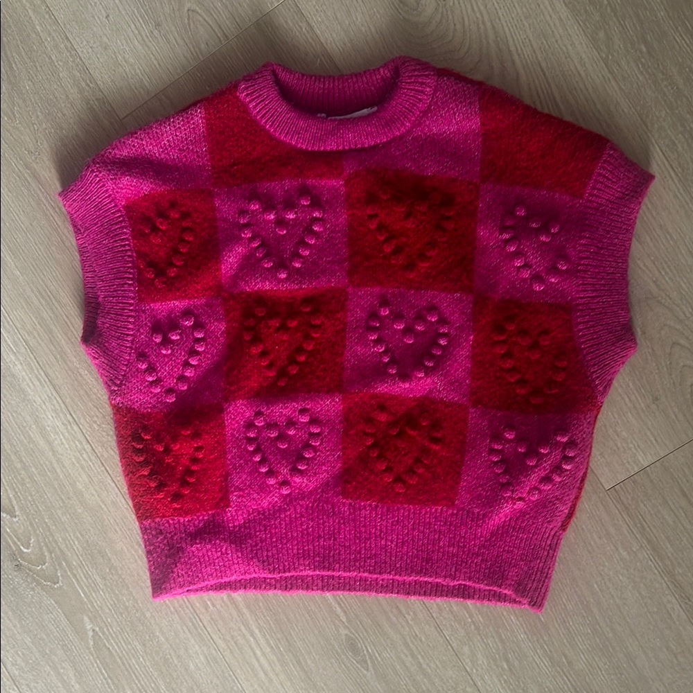 Zara Vibrant Pink Knit Sweater